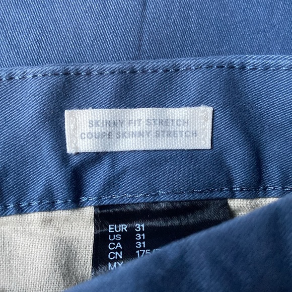 H&M L.O.G.G SKINNY FIT STRETCH COTTON CHINOS - Picture 8 of 10